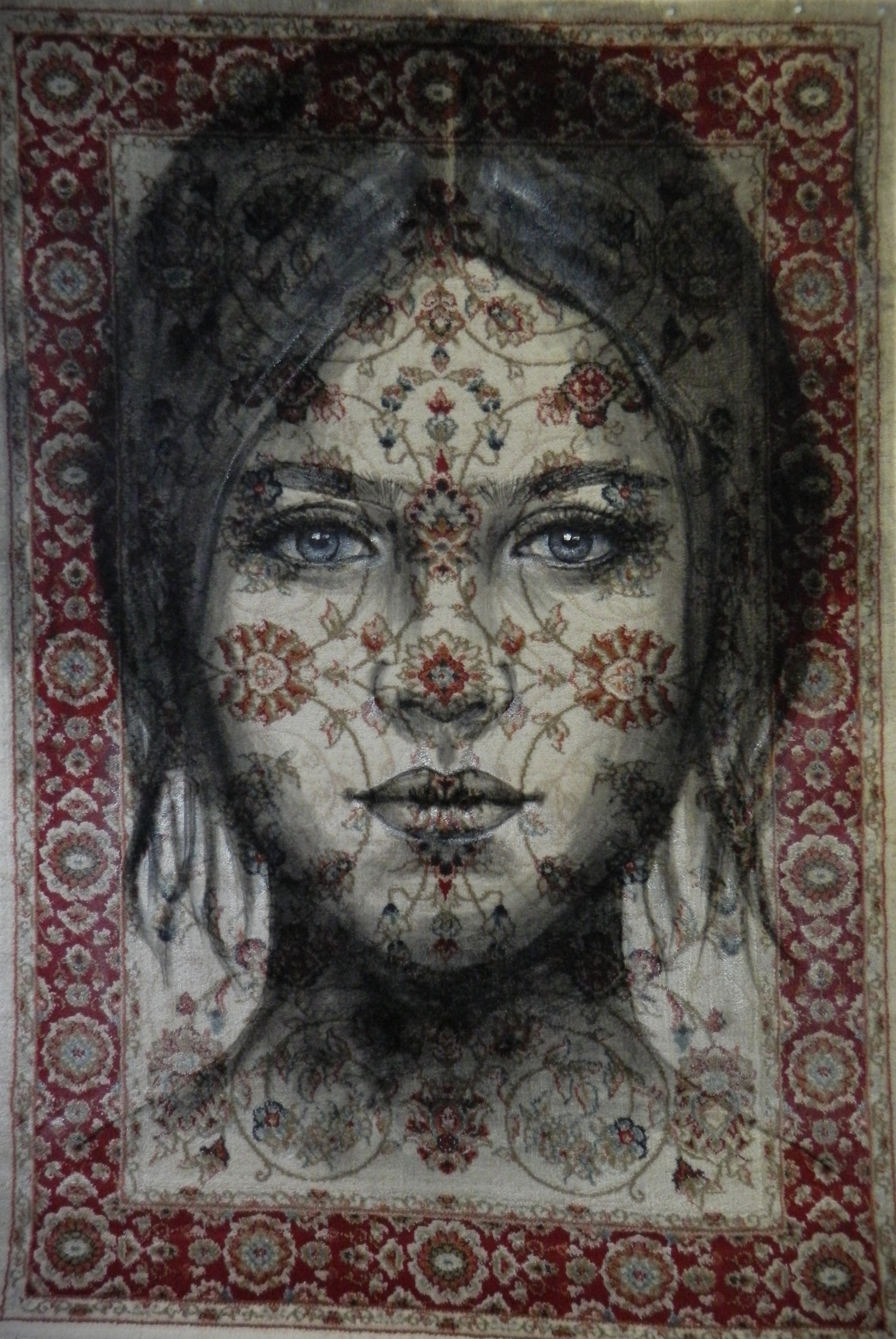 Rose, wandkleed (XXL)