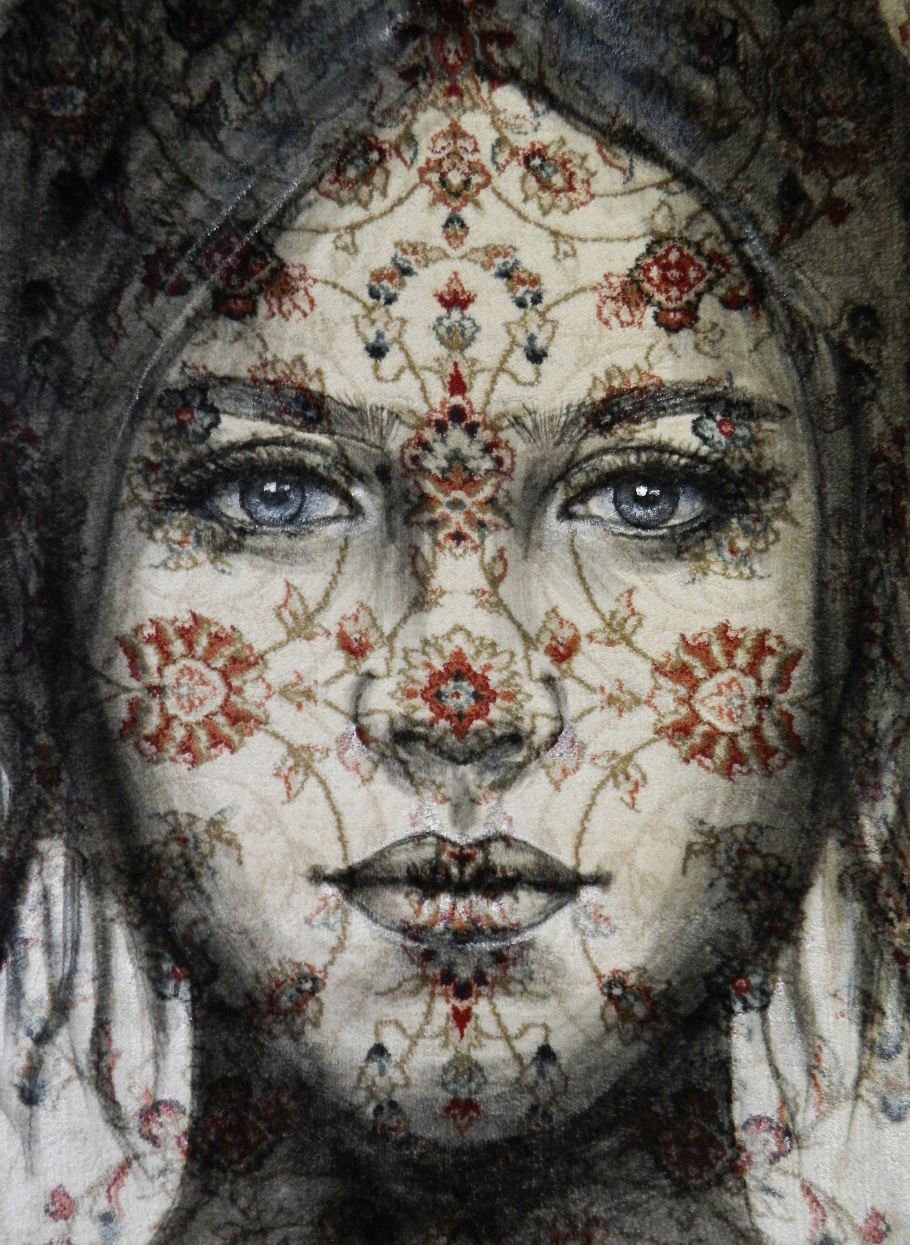 Rose, wandkleed (XXL)