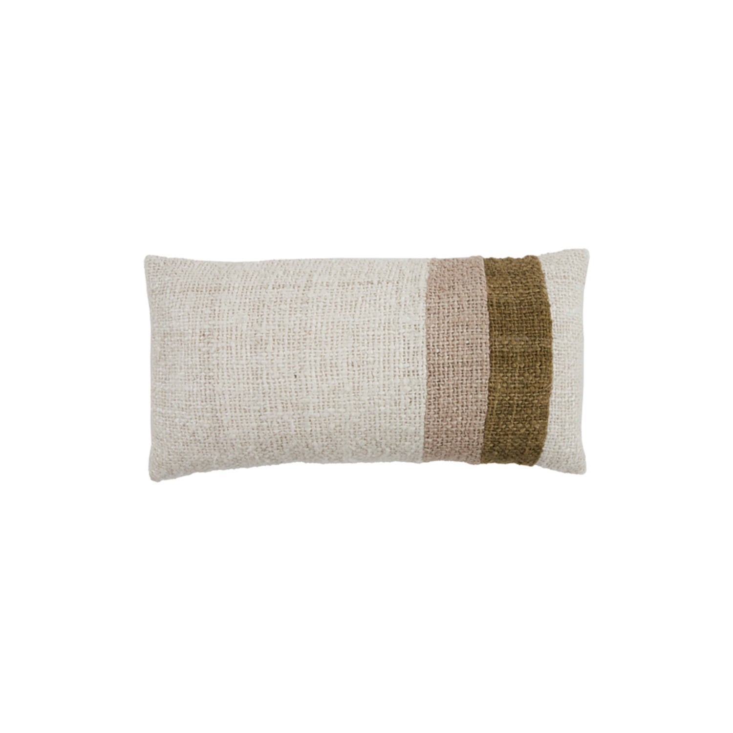 Kussen Surrey: White, Green & Beige