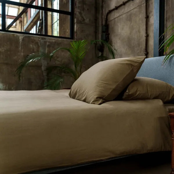 Kayori Edo Katoensatijn - Khaki