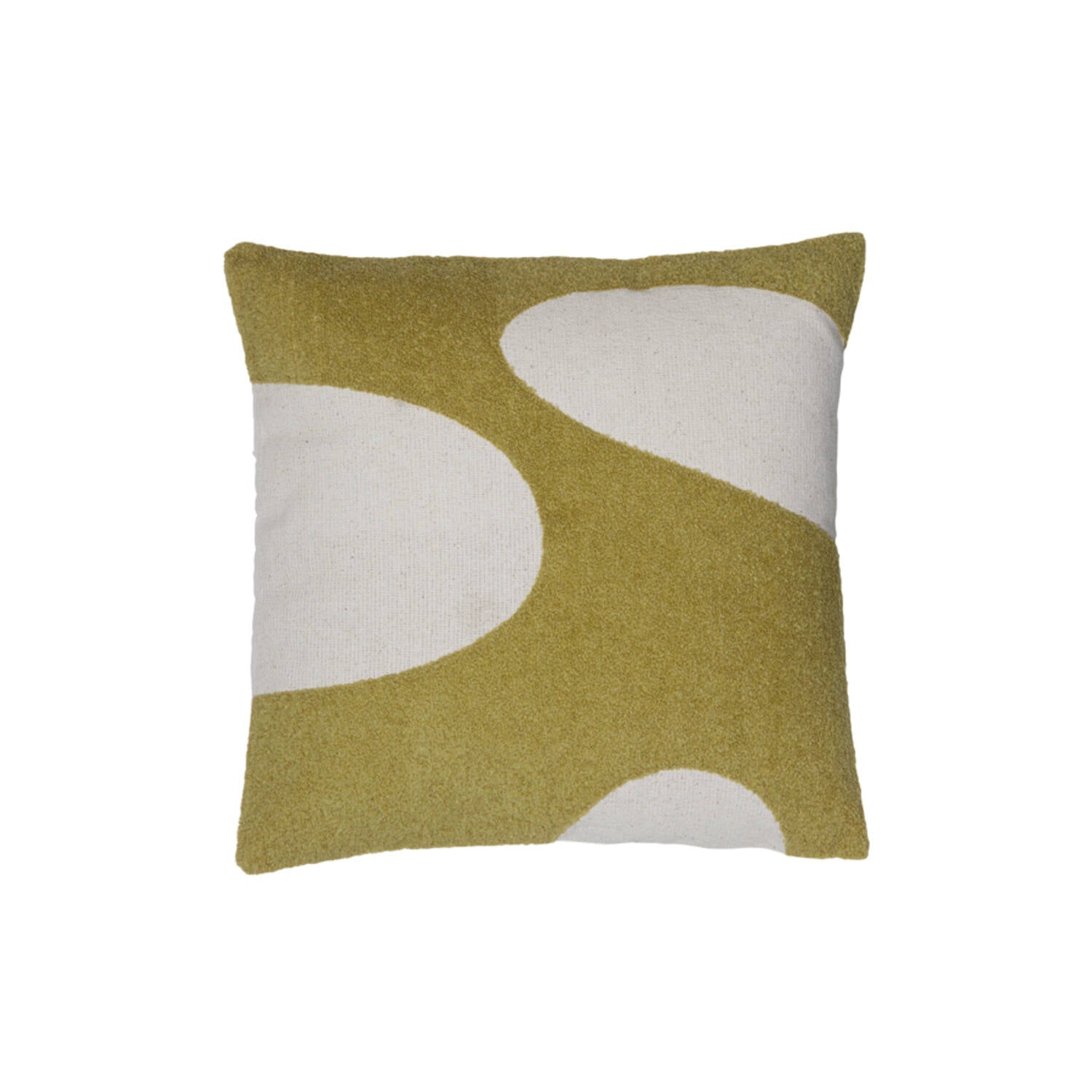 Kussen Cellio: Green & Beige