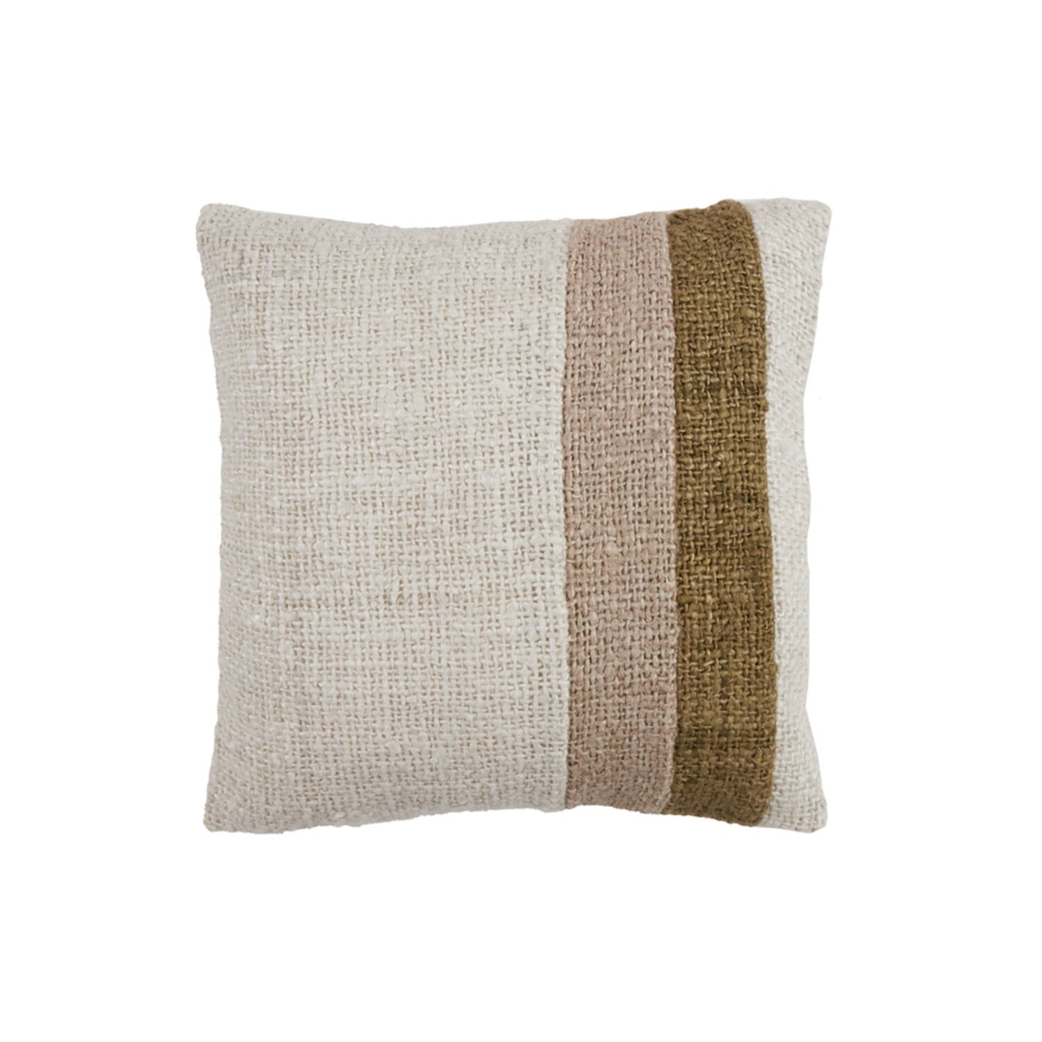 Kussen Surrey: White, Green & Beige